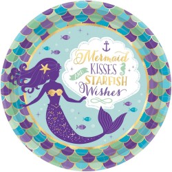 Mermaid Wishes Party Plates