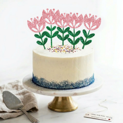Glitter Tulip Cake Pick