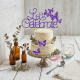 Let’s Celebrate Cake Topper with Butterflies