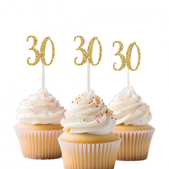 30th Birthday Cupcake Topper