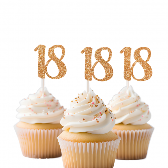 18th Birthday Cupcake Topper
