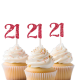 21st Birthday Cupcake Topper