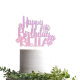 Personalized Glitter Birthday Cake Topper