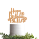 Personalized Glitter Birthday Cake Topper