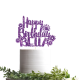 Personalized Glitter Birthday Cake Topper
