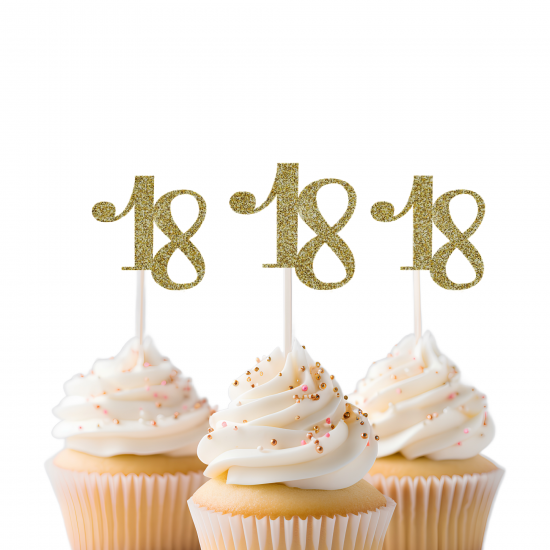 18th Birthday Cupcake Topper
