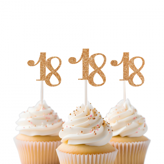 18th Birthday Cupcake Topper
