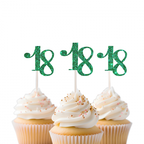 18th Birthday Cupcake Topper