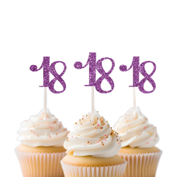 18th Birthday Cupcake Topper