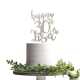 Personalized 30th Birthday Cake Topper
