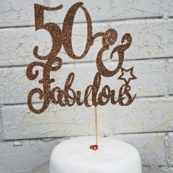 Rose Gold Fabulous Cake Topper Rose Gold Fabulous Cake Topper