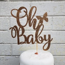 Oh Baby Glitter Cake Topper Oh Baby Glitter Cake Topper