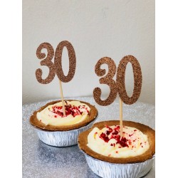 Age Cupcake Topper, Birthday Cupcake Topper