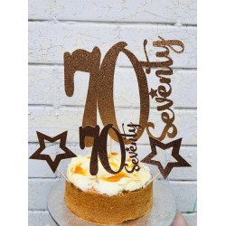 70th Birthday Cake Topper, 30th, 40th, 50th, 60th, 70th, 80th, 90th, 100th Birthday Cake Topper  70th Birthday Cake Topper, 30th, 40th, 50th, 60th, 70th, 80th, 90th, 100th Birthday Cake Topper