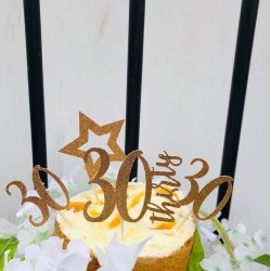 Rose Gold Age Cake Topper Rose Gold Age Cake Topper