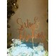 Sixty & Fabulous Rose Gold Cake Topper