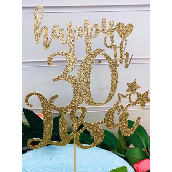 Personalised Birthday Cake Topper