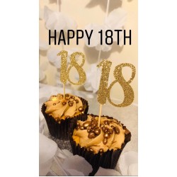 18th Birthday Cupcake Topper