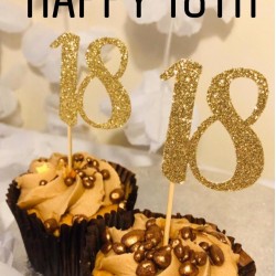 18th Birthday Cupcake Topper