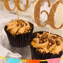 60th Birthday Cupcake Topper 60th Birthday Cupcake Topper