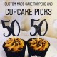 50th Birthday Cupcake Topper