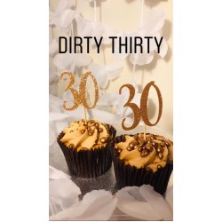 30th Birthday Cupcake Topper 30th Birthday Cupcake Topper