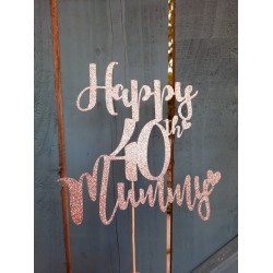 Personalised Mum & Age Cake Topper