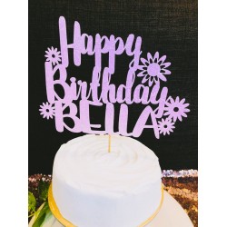 Birthday Custom Name Cake Topper