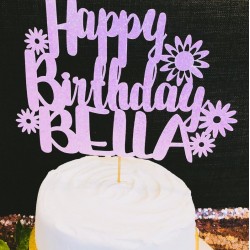 Birthday Custom Name Cake Topper