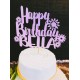 Personalised Name Birthday Cake Topper, Birthday Custom Name Cake Topper