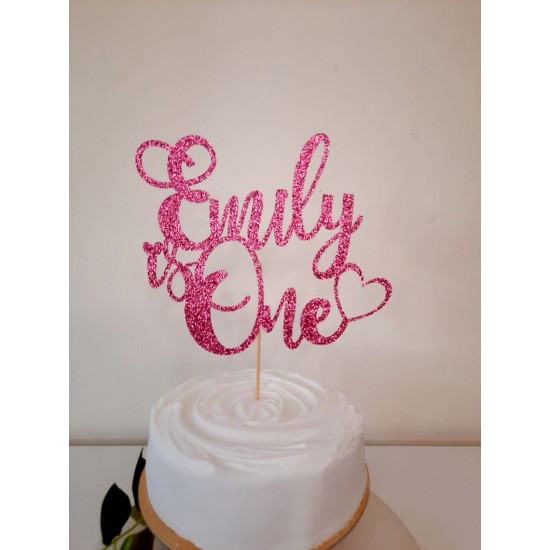 Personalised Birthday Cake Topper, Any Age and Name Cake Topper, Custom Cake Topper