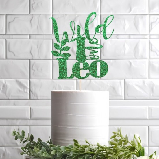 Personalised Jungle Theme Cake Topper