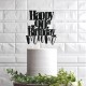 Happy Birthday Mum Personalised ANY AGE Glitter Cake Topper