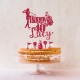 Personalized Glitter Golf Cake Topper