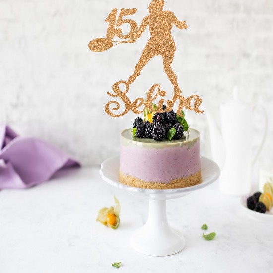 Tennis Player Personalised Cake Topper