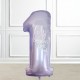 Custom Name Lilac Foil Balloon Set