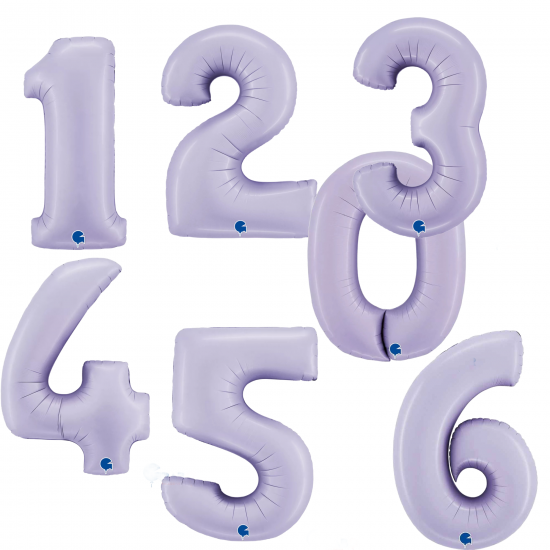 Custom Name Lilac Foil Balloon Set