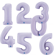 Custom Name Lilac Foil Balloon Set