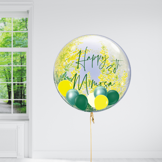 Personalised Floral Bubble Balloon 24 Inch