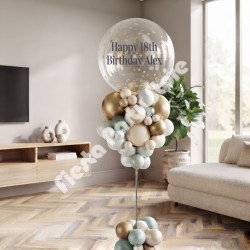 Personalized Balloon Tower Custom Party Decor