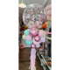 Personalised Rose Gold Confetti Balloon Pillar
