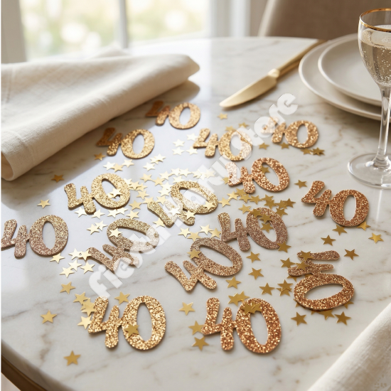 Personalised Age confetti