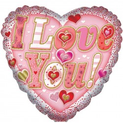 Red Heart "I Love You" Balloon 18 inch