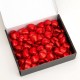 24 Red Foiled Milk Chocolate Hearts in a box