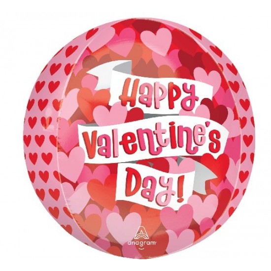 Playful Valentine’s Heart ORBZ Balloon