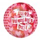 Playful Valentine’s Heart ORBZ Balloon