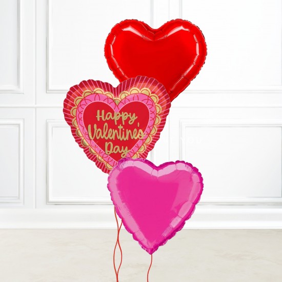 Valentines Day Heart Balloon Set
