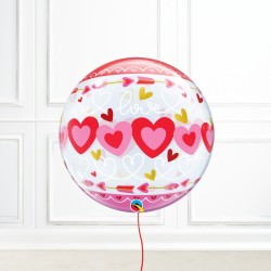 Love Connected Hearts Bubble