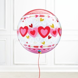Love Connected Hearts Bubble