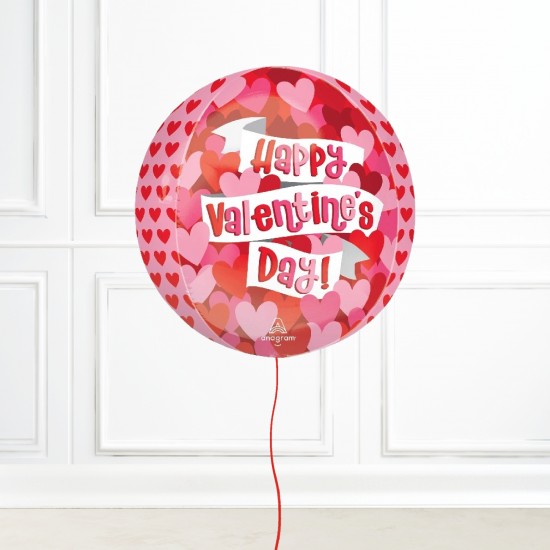Playful Valentine’s Heart ORBZ Balloon